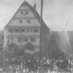 Historie 9 - Feuerwehrübung am Alten Schulhaus von 1928