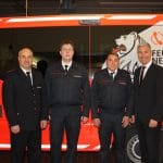 Der neu gewählte Jugendfeuerwehrwart und sein Stellvertreter