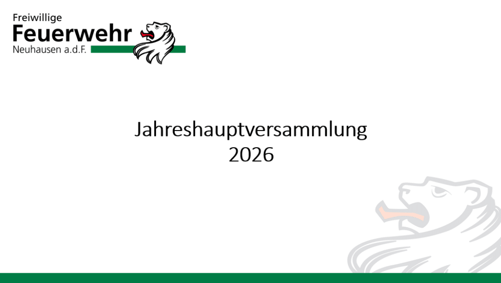 Jahreshauptversammlung 2026